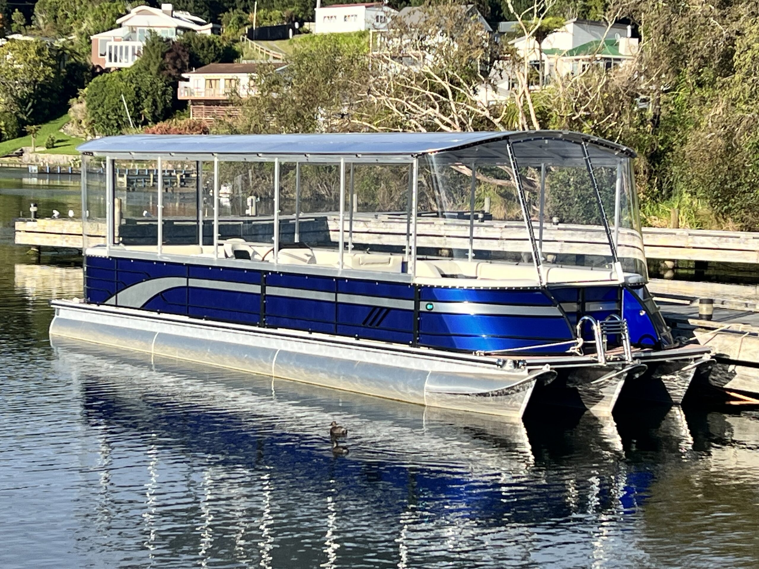 The Lake Lounge water shuttle vessel on Lake Rotoiti, Rotorua